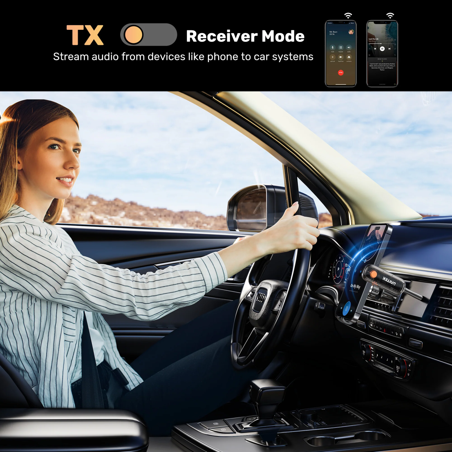 Unitek Audio - B1111A - 3.5mm to Bluetooth 2in1 Transmitter & Receiver — Buy in Cyprus with Fast Delivery