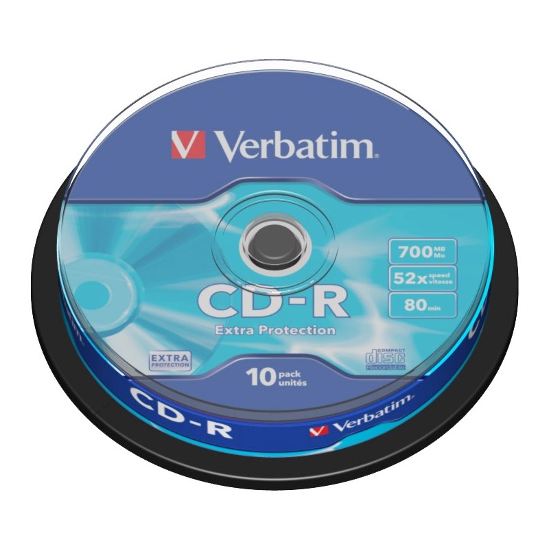Buy Verbatim CD-R - 43437 - 700MB 52X 10-Pack Spindle in Cyprus, Nicosia, Limassol, Larnaka, Pafos