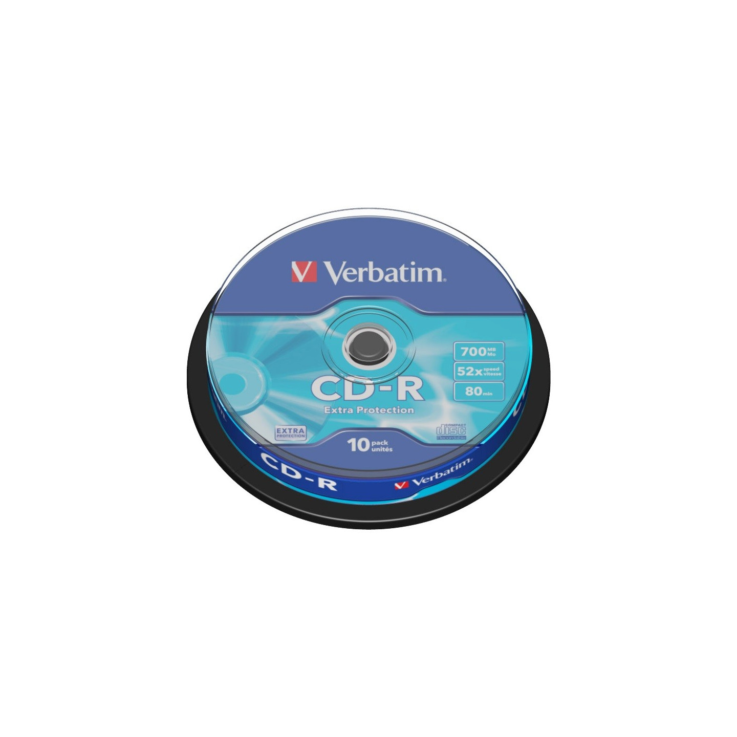 Verbatim CD-R - 43437 - 700MB 52X 10-Pack Spindle — Buy in Cyprus with Fast Delivery