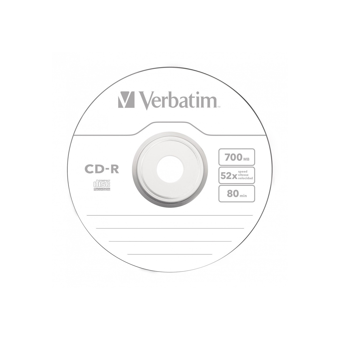 Verbatim CD-R - 43437 - 700MB 52X 10-Pack Spindle — Buy in Cyprus with Fast Delivery