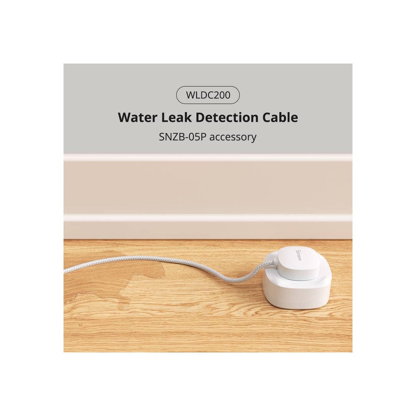 Sonoff ZigBee Smart Water Leak Sensor Cable - WLDC200 - ZigBee Smart Water Leak Sensor Cable