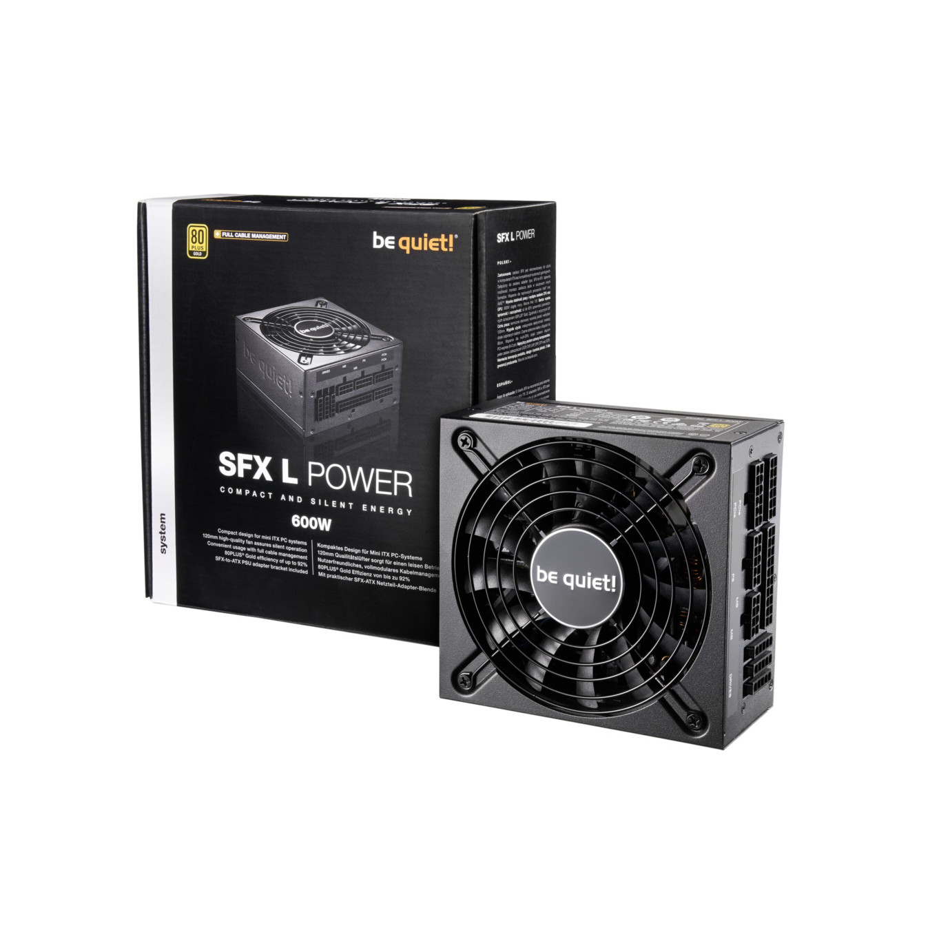 be quiet! SFX L Power 600W - Fully-Modular SFX-L PSU - 80 PLUS Gold, 120mm Fan — Buy in Cyprus with Fast Delivery