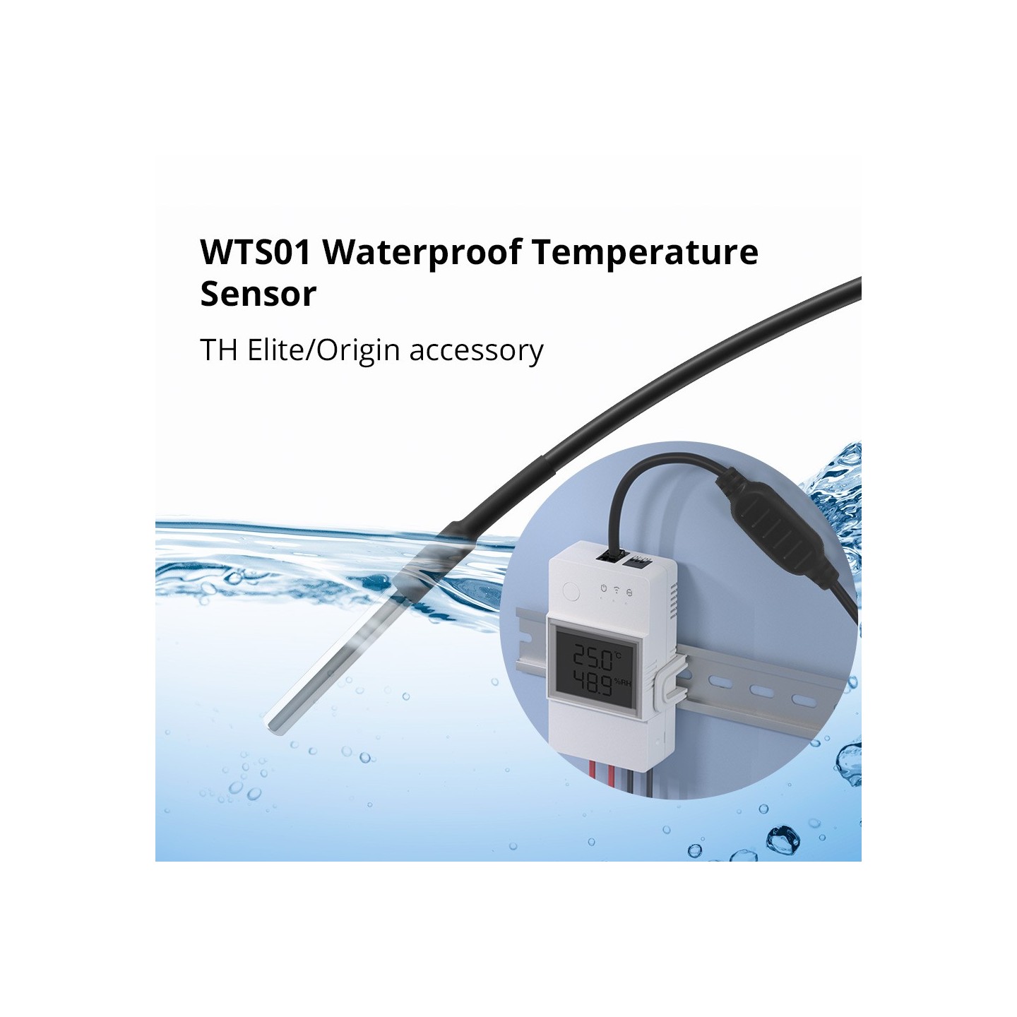 Sonoff Smart Sensor Temperature & Humidity Tube - WTS01 - Smart Sensor Temperature & Humidity Tube