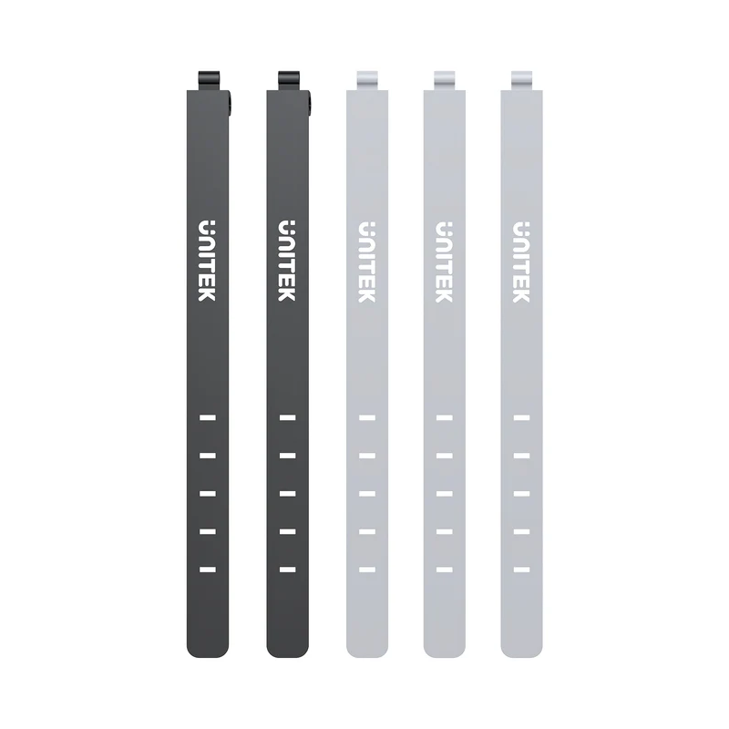Buy Unitek Cable Organizer Silicone FlexiTies - OT1095A - 5pk (2xBlack 3xGrey) 1... in Cyprus, Nicosia, Limassol, Larnaka, Pafos