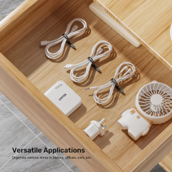 Buy Unitek Cable Organizer Silicone FlexiTies - OT1095A - 5pk (2xBlack 3xGrey) 1... in Cyprus, Nicosia, Limassol, Larnaka, Pafos