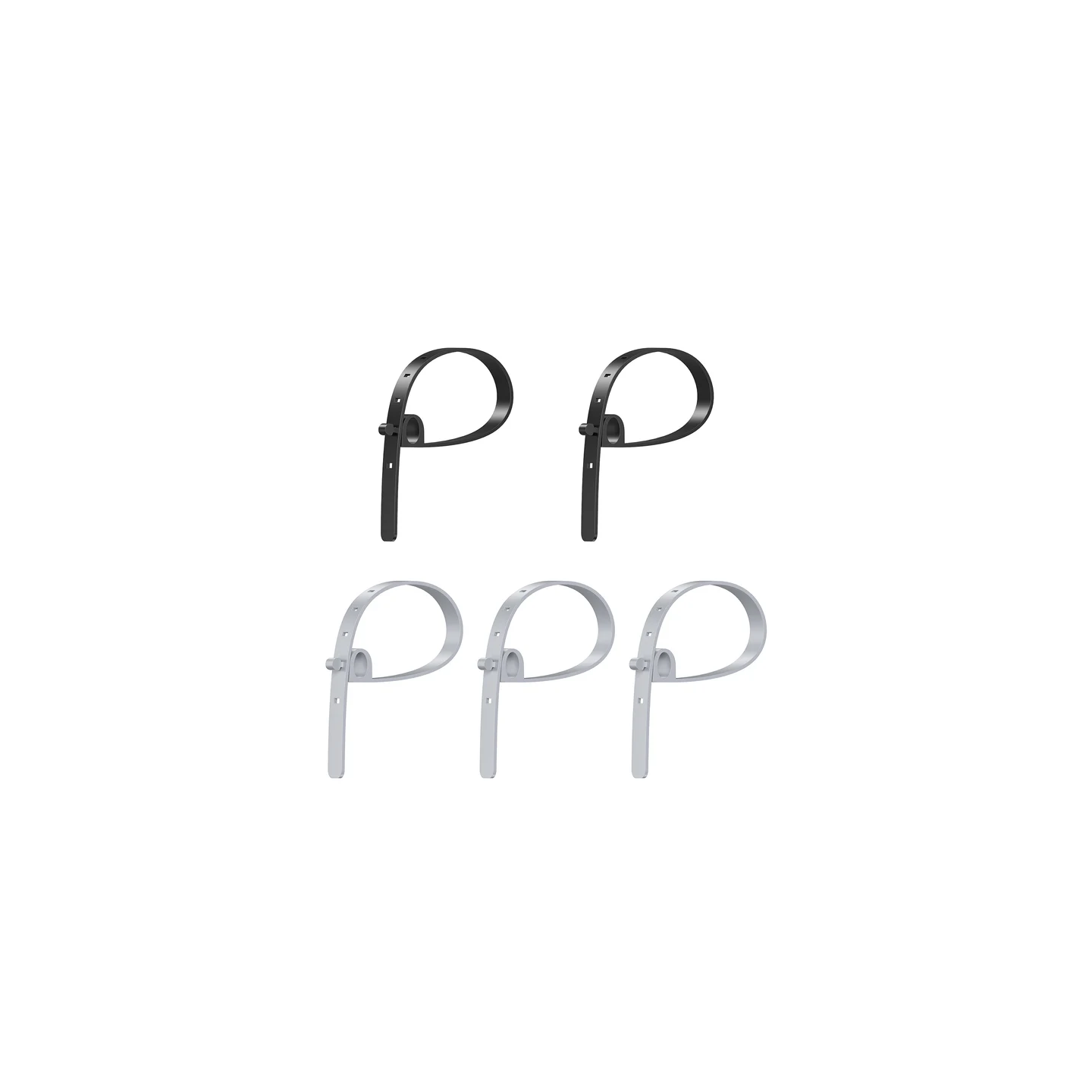 Unitek Cable Organizer Silicone FlexiTies - OT1095A - 5pk (2xBlack 3xGrey) 135x10mm — Buy in Cyprus with Fast Delivery