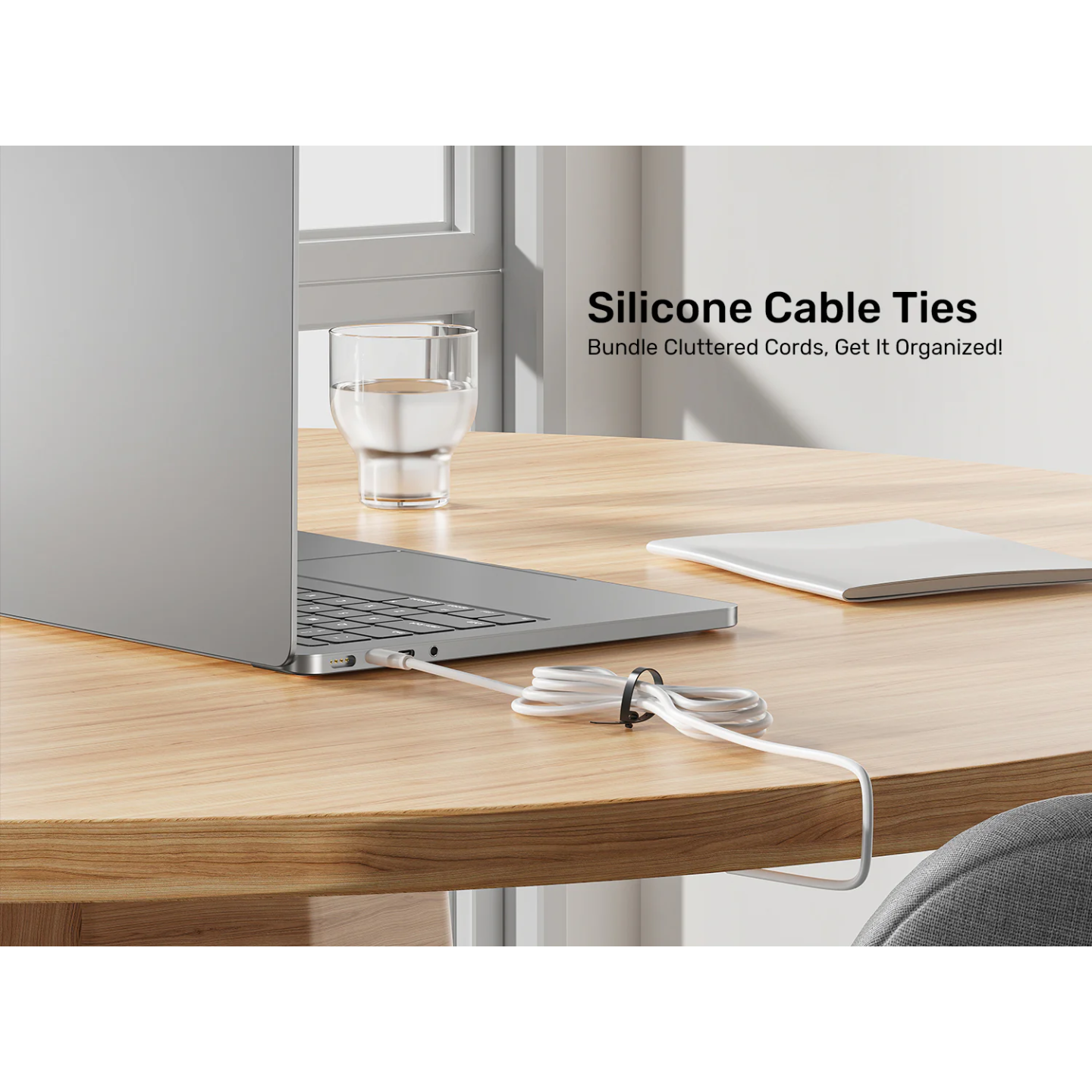 Unitek Cable Organizer Silicone FlexiTies - OT1095A - 5pk (2xBlack 3xGrey) 135x10mm — Buy in Cyprus with Fast Delivery