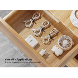 Buy Unitek Cable Organizer Silicone FlexiTies - OT1095A - 5pk (2xBlack 3xGrey) 1... in Cyprus, Nicosia, Limassol, Larnaka, Pafos