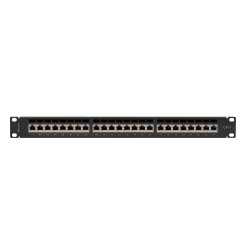 Buy Lanberg Patch Panel - PPS7-1024-B - 24-Port 1U 19' CAT7 FTP Shielded Black in Cyprus, Nicosia, Limassol, Larnaka, Pafos