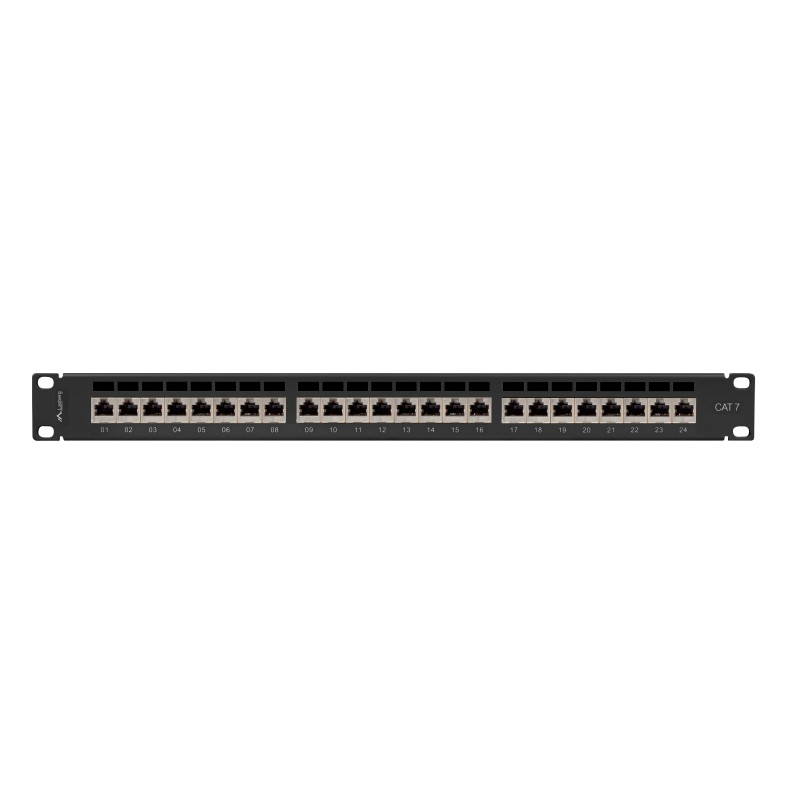 Buy Lanberg Patch Panel - PPS7-1024-B - 24-Port 1U 19' CAT7 FTP Shielded Black in Cyprus, Nicosia, Limassol, Larnaka, Pafos
