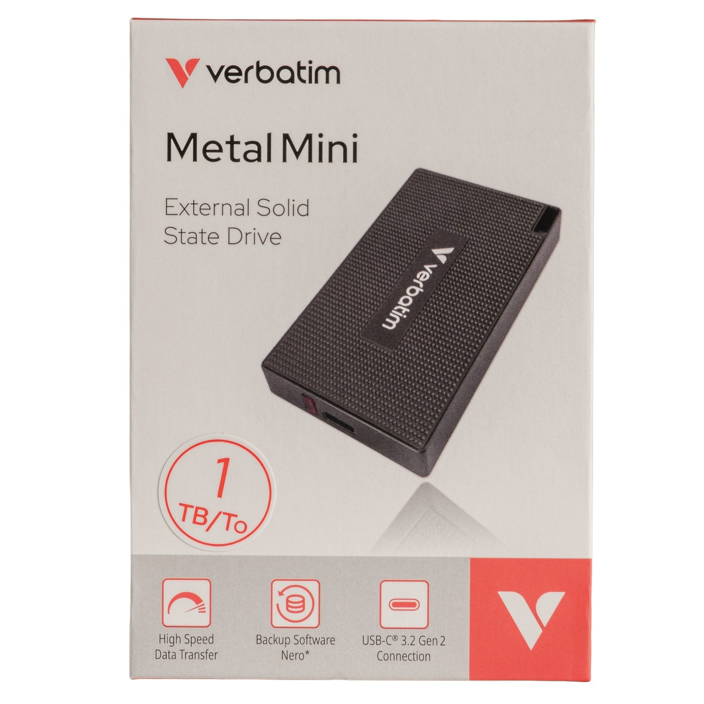 Verbatim SSD - Portable METAL MINI 3.2 Gen2 512GB Black — Buy in Cyprus with Fast Delivery