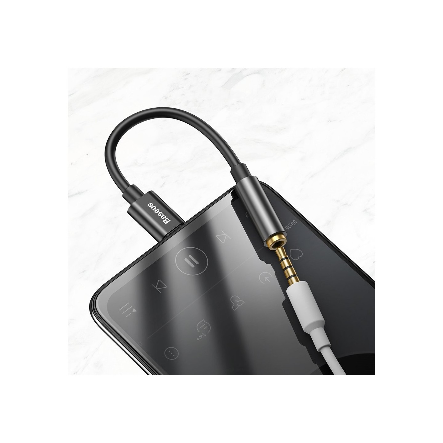 Baseus Type-C Male to 3.5mm Female Adapter - L54 - Blue — Buy in Cyprus with Fast Delivery