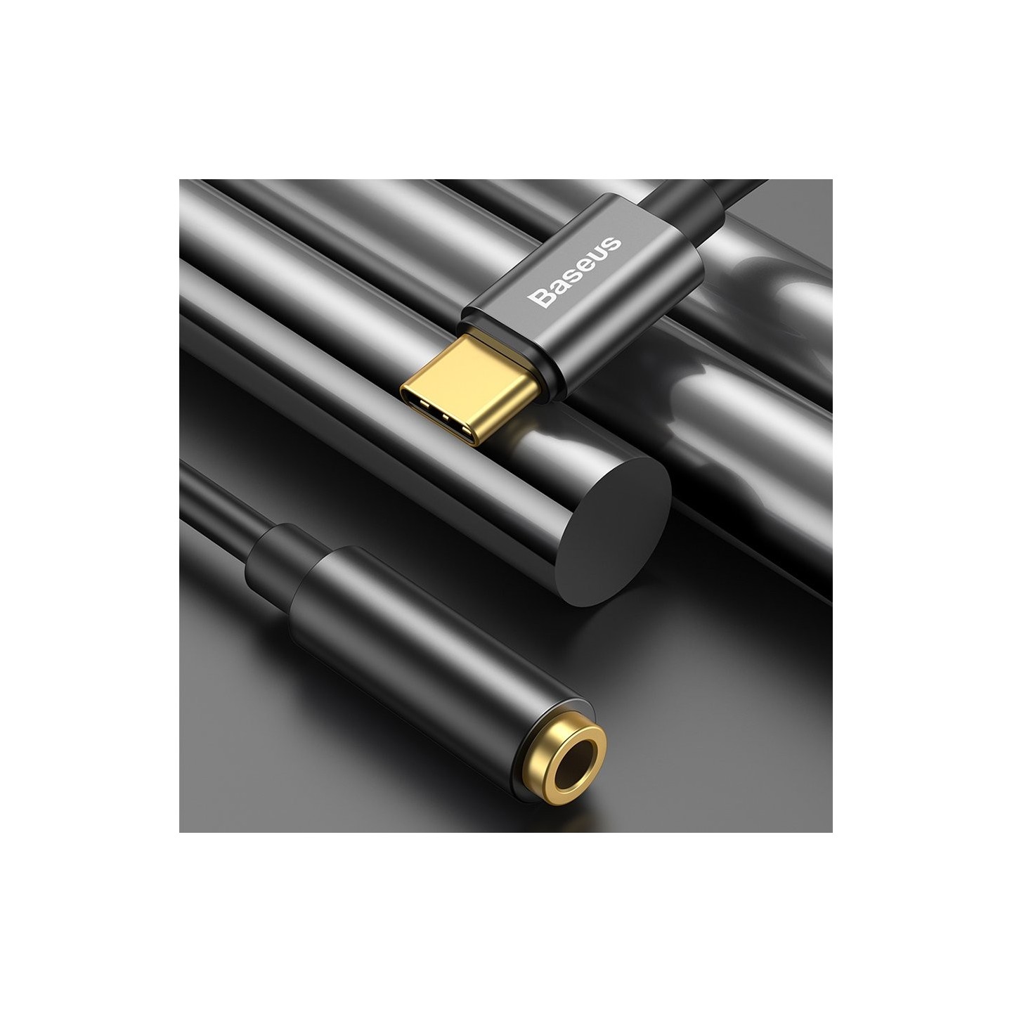 Baseus Type-C Male to 3.5mm Female Adapter - L54 - Blue — Buy in Cyprus with Fast Delivery