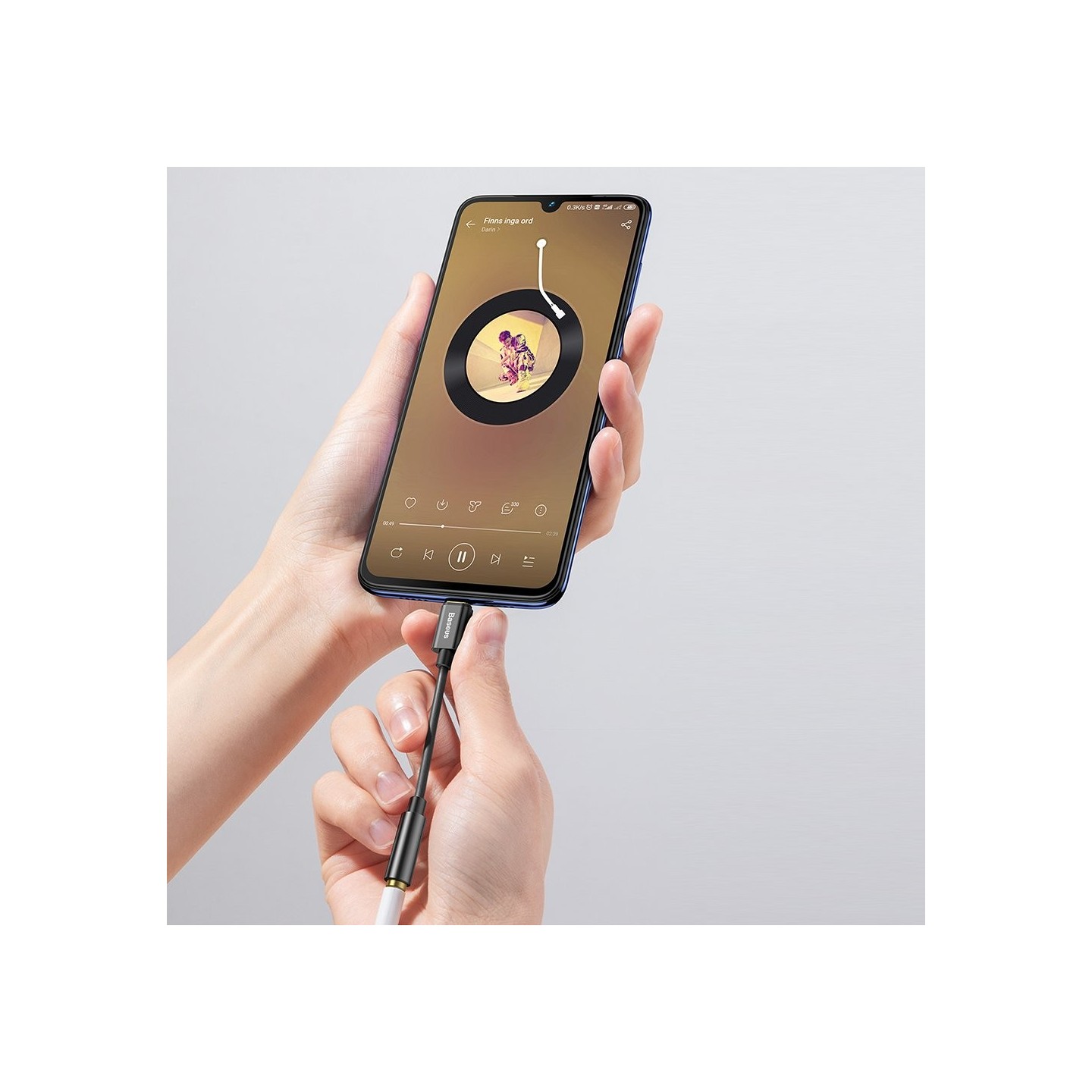 Baseus Type-C Male to 3.5mm Female Adapter - L54 - Blue — Buy in Cyprus with Fast Delivery