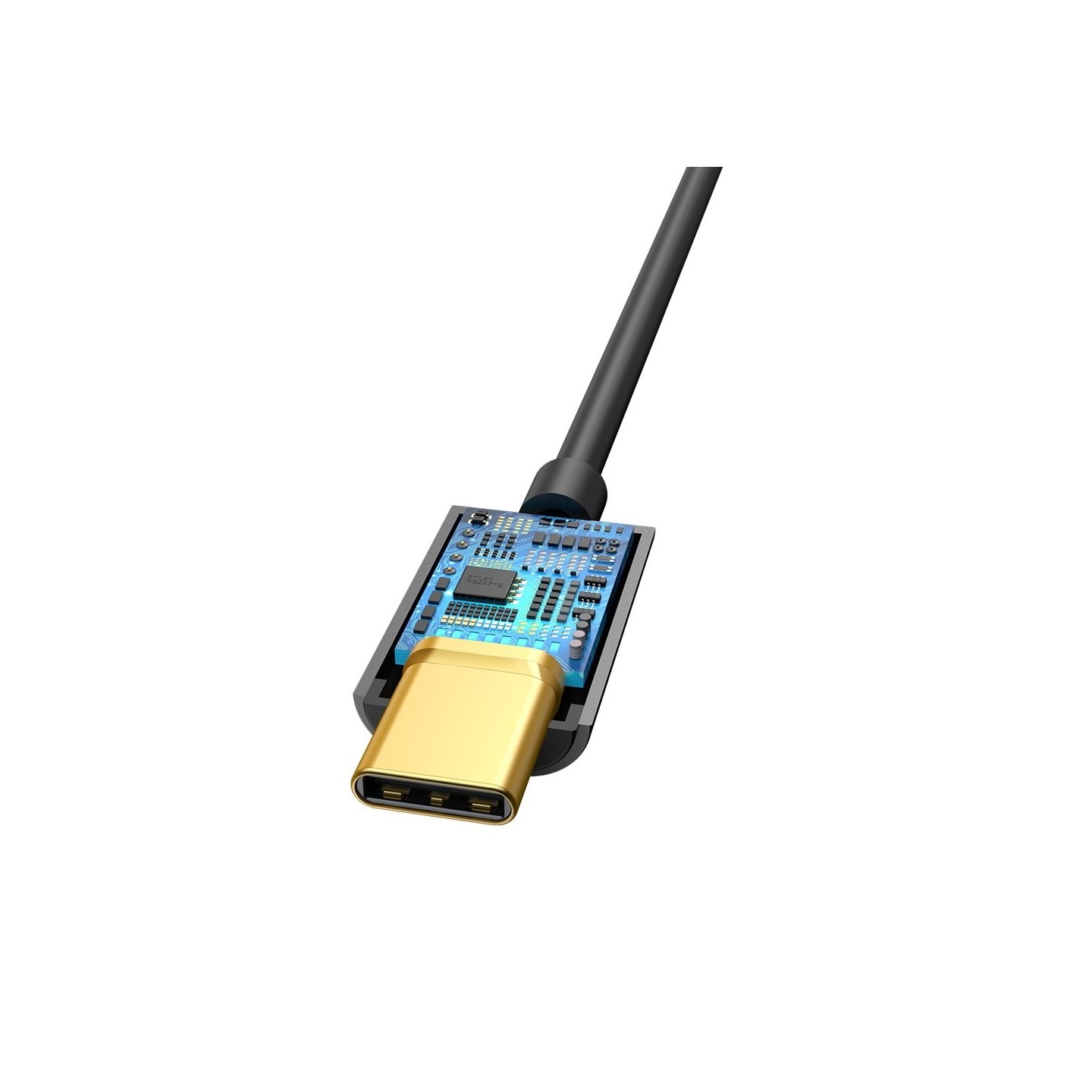 Baseus Type-C Male to 3.5mm Female Adapter - L54 - Blue — Buy in Cyprus with Fast Delivery