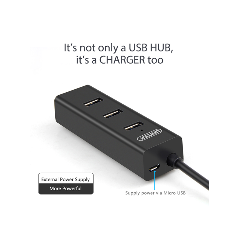 Buy Unitek USB 3.0 Hub 4 ports with Micro USB Power Port - Y-3089 - USB 3.0 Hub ... in Cyprus, Nicosia, Limassol, Larnaka, Pafos