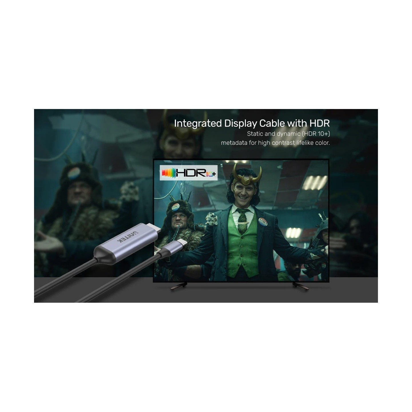 Unitek Converter USB-C to HDMI Cable - V1423B - 8K60Hz 1.8m — Buy in Cyprus with Fast Delivery