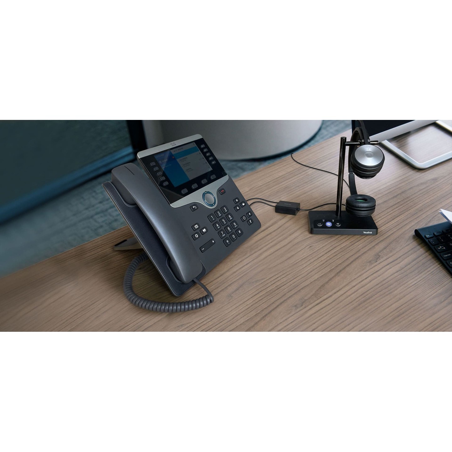 Yealink Headset Adapter for Wireless Headset WH62 WH63 to 3rd Party IP Phones - EHS60 - Grandstream, Cisco, Poly, Avaya