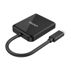 Buy Unitek - V1408A - Type-C To Dual HDMI 4K 60Hz MST Adapter Black in Cyprus, Nicosia, Limassol, Larnaka, Pafos