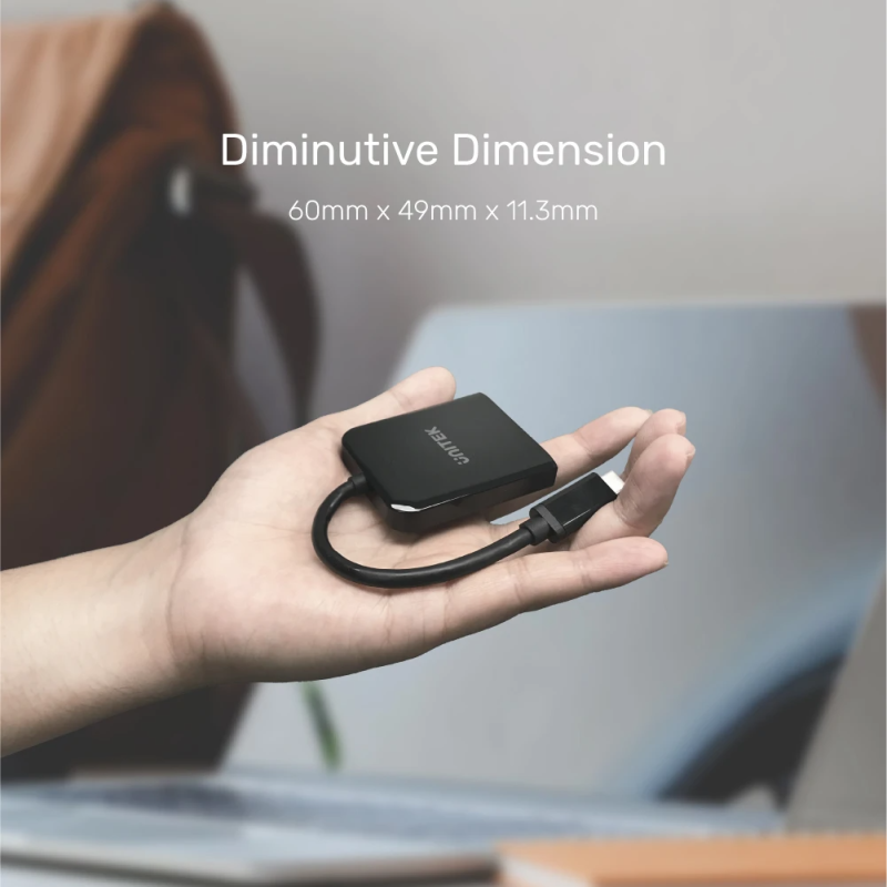 Buy Unitek - V1408A - Type-C To Dual HDMI 4K 60Hz MST Adapter Black in Cyprus, Nicosia, Limassol, Larnaka, Pafos