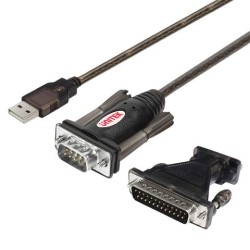 Buy Unitek USB to Serial Converter - Y-105A - DB9F DB25M in Cyprus, Nicosia, Limassol, Larnaka, Pafos
