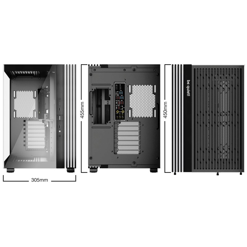 be quiet! Light Base 600 DX Mid Tower Case - Black, Tempered Glass, ARGB - BGW65 (Boxed) — Buy in Cyprus with Fast Delivery