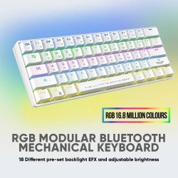 Armaggeddon MBA-61R Starling White 61-Key Bluetooth Mechanical Blue Switch Keyboard (Boxed) — Buy in Cyprus with Fast Delivery
