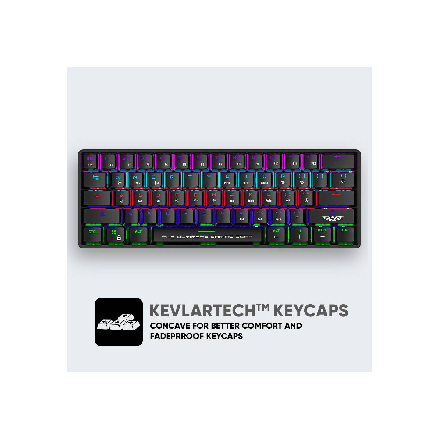 Armaggeddon MBA-61R Starling White 61-Key Bluetooth Mechanical Blue Switch Keyboard (Boxed) — Buy in Cyprus with Fast Delivery