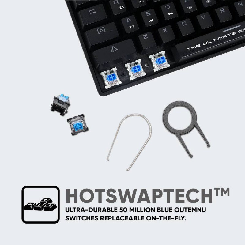 Buy Armaggeddon Mechanical Keyboard - MBA-61R - White Wireless Bluetooth Mechani... in Cyprus, Nicosia, Limassol, Larnaka, Pafos