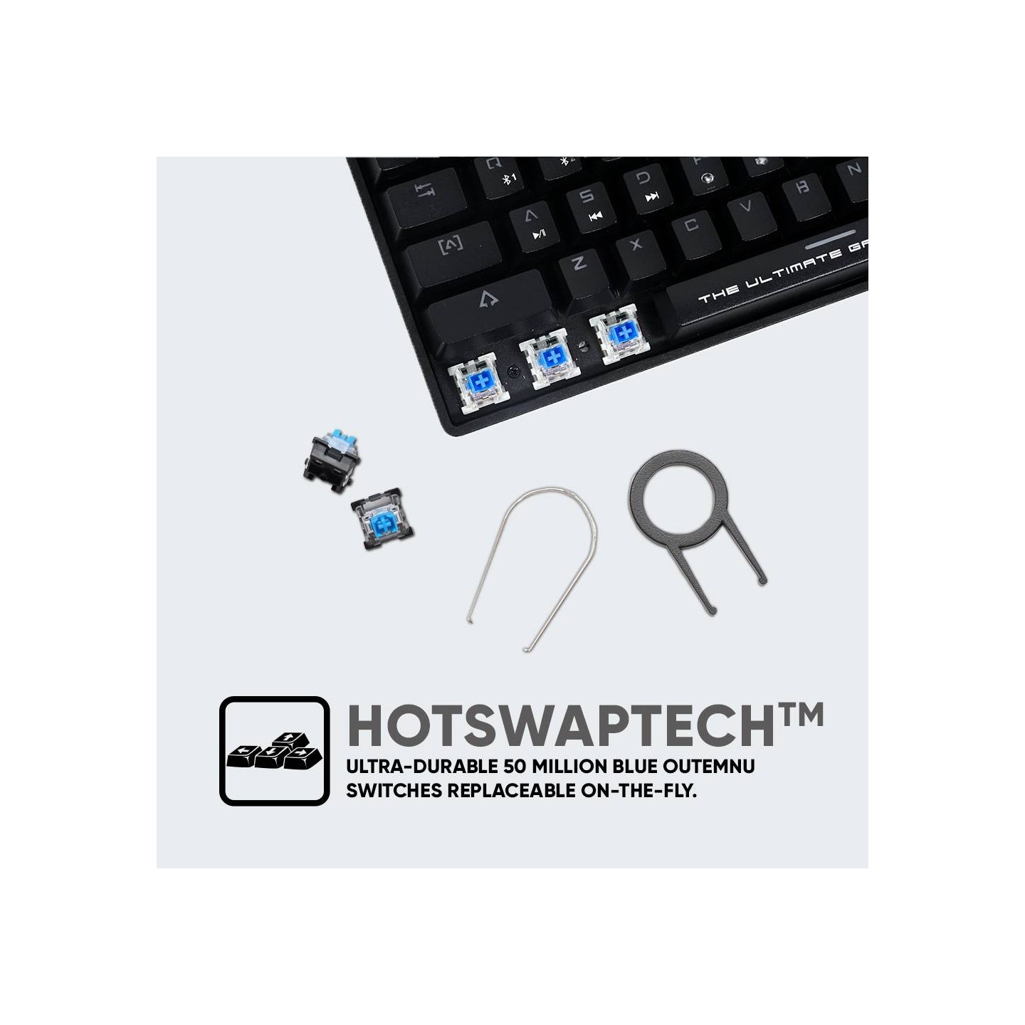 Armaggeddon MBA-61R Starling White 61-Key Bluetooth Mechanical Blue Switch Keyboard (Boxed) — Buy in Cyprus with Fast Delivery