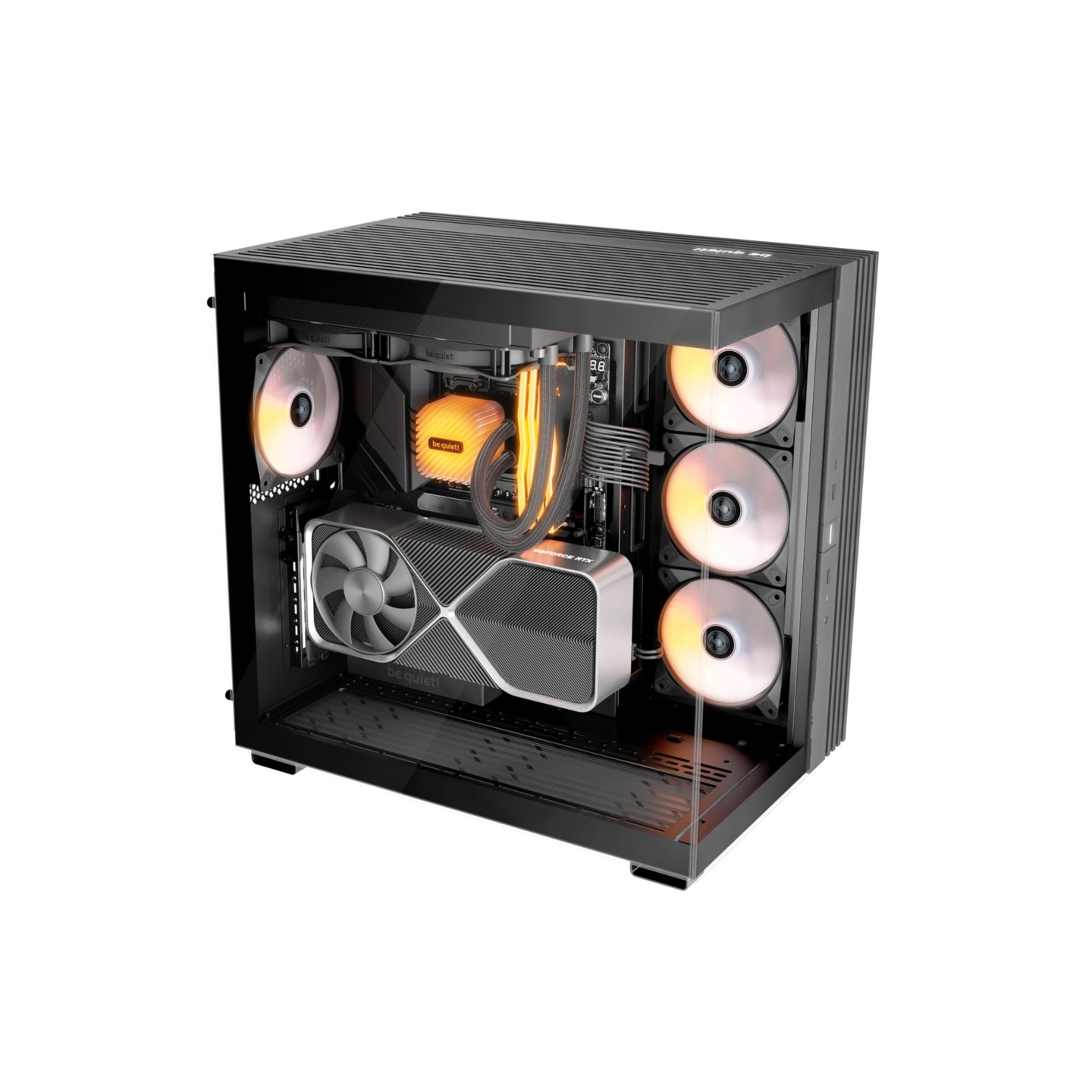 be quiet! Light Base 600 DX Mid Tower Case - Black, Tempered Glass, ARGB - BGW65 (Boxed) — Buy in Cyprus with Fast Delivery
