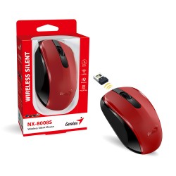 Buy Genius Mouse Wireless Silent - NX-8008S - Red in Cyprus, Nicosia, Limassol, Larnaka, Pafos