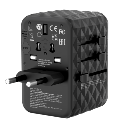 Buy Verbatim Charger Travel Adapter World to World GAN III 65W 2xC 2xA - UTA-05 ... in Cyprus, Nicosia, Limassol, Larnaka, Pafos