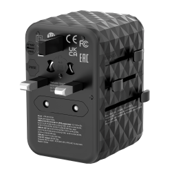 Buy Verbatim Charger Travel Adapter World to World GAN III 65W 2xC 2xA - UTA-05 ... in Cyprus, Nicosia, Limassol, Larnaka, Pafos