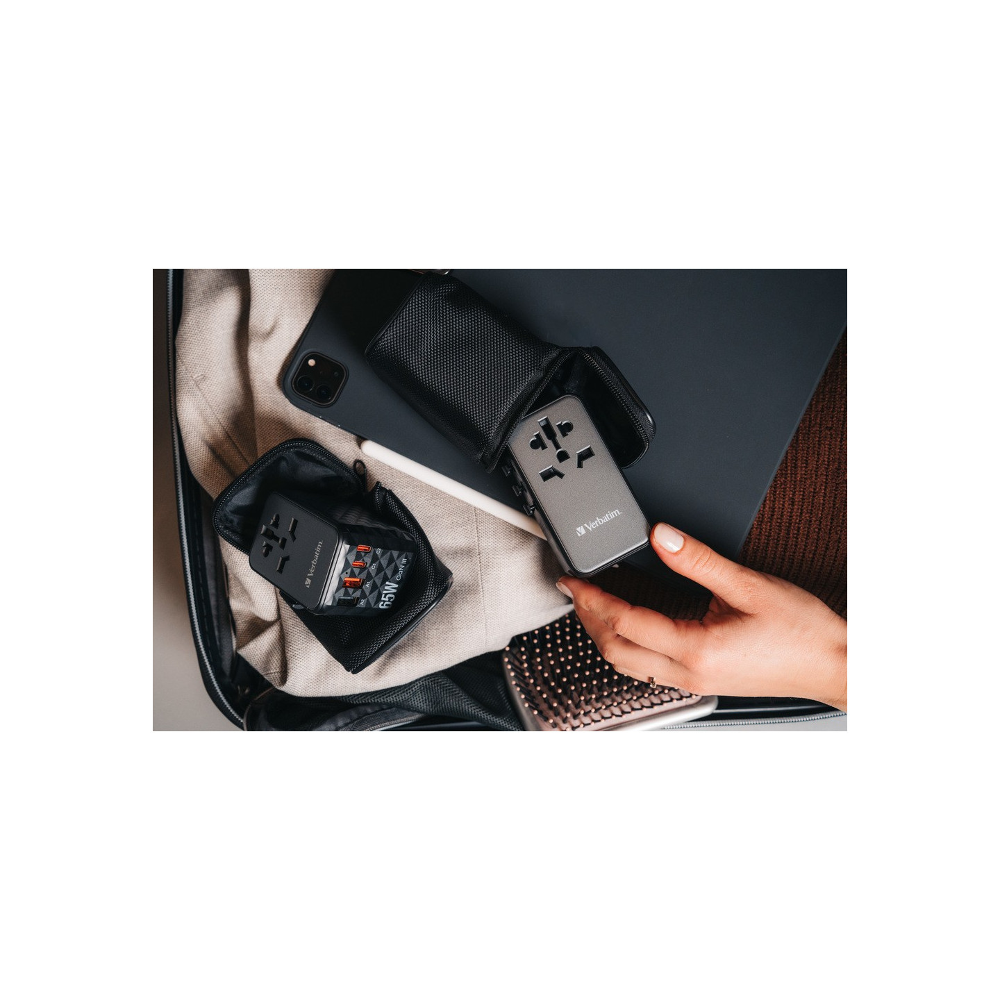 Verbatim Charger Travel Adapter World to World GAN III 65W 2xC 2xA - UTA-05 - 65W 2xC 2xA — Buy in Cyprus with Fast Delivery