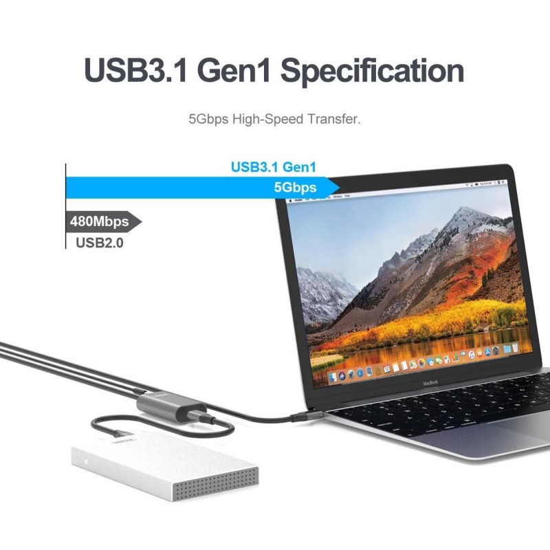 Buy Unitek USB3.1 USB-C Male to USB-A Female - U304A - Active Extension Cable 5m in Cyprus, Nicosia, Limassol, Larnaka, Pafos