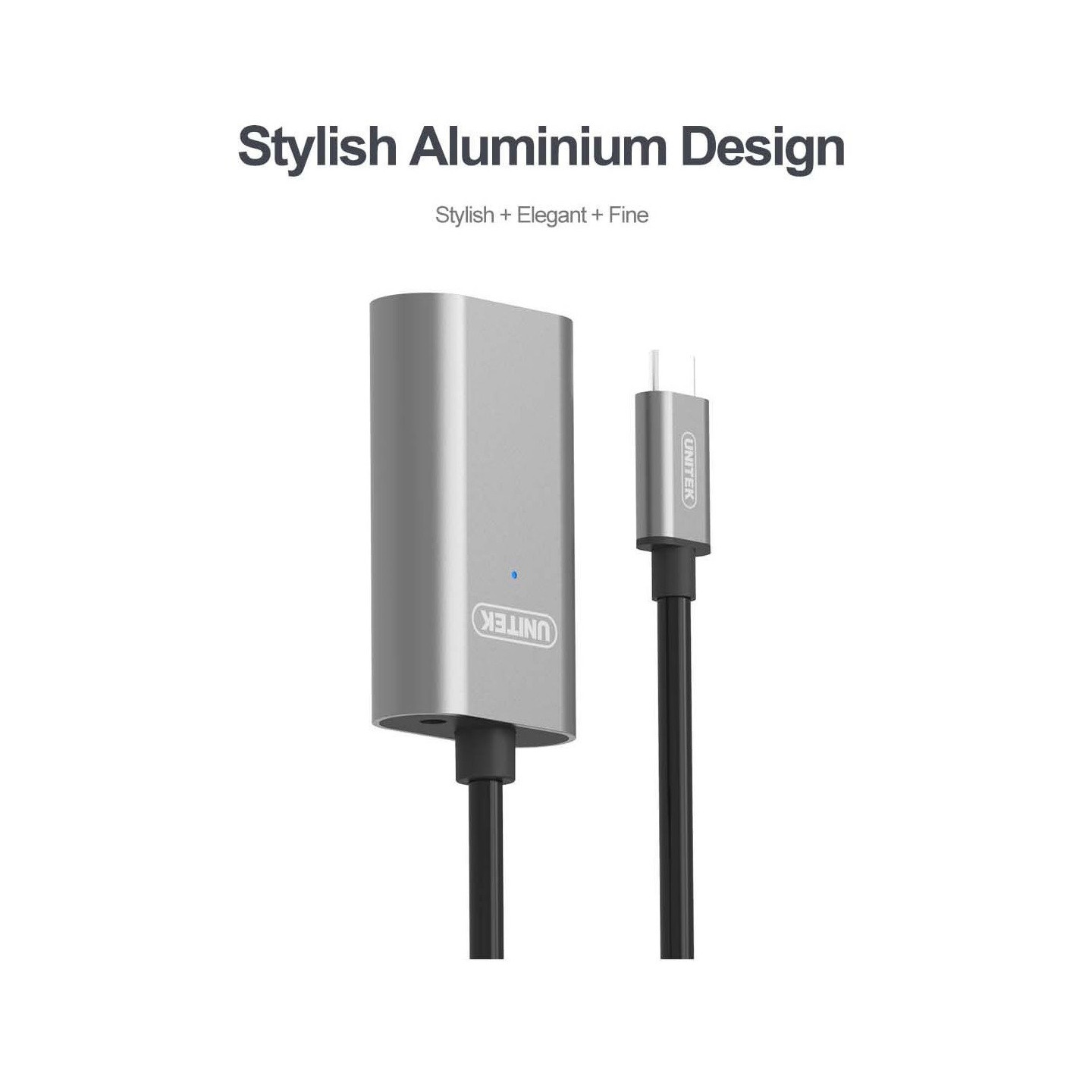 Unitek USB3.1 USB-C Male to USB-A Female - U304A - Active Extension Cable 5m — Buy in Cyprus with Fast Delivery