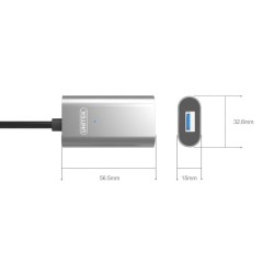 Buy Unitek USB3.1 USB-C Male to USB-A Female - U304A - Active Extension Cable 5m in Cyprus, Nicosia, Limassol, Larnaka, Pafos