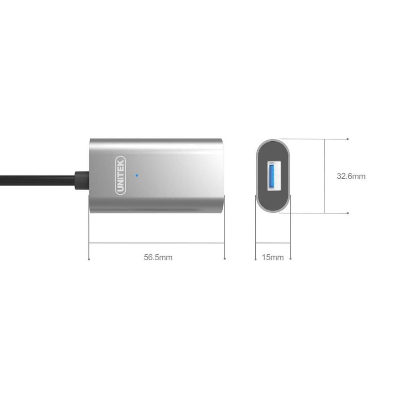 Buy Unitek USB3.1 USB-C Male to USB-A Female - U304A - Active Extension Cable 5m in Cyprus, Nicosia, Limassol, Larnaka, Pafos