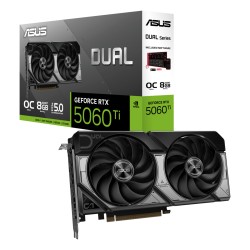 Buy ASUS Dual GeForce RTX 5060 Ti OC - 8GB GDDR7, 2602 MHz Boost, Black/Grey in Cyprus, Nicosia, Limassol, Larnaka, Pafos