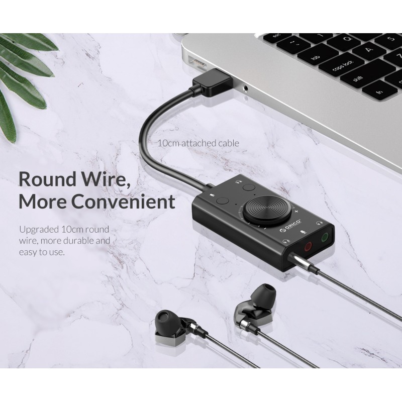 Buy Orico Converter USB-A to Sound Card - SC2 - USB-A to Sound Card with Volume in Cyprus, Nicosia, Limassol, Larnaka, Pafos
