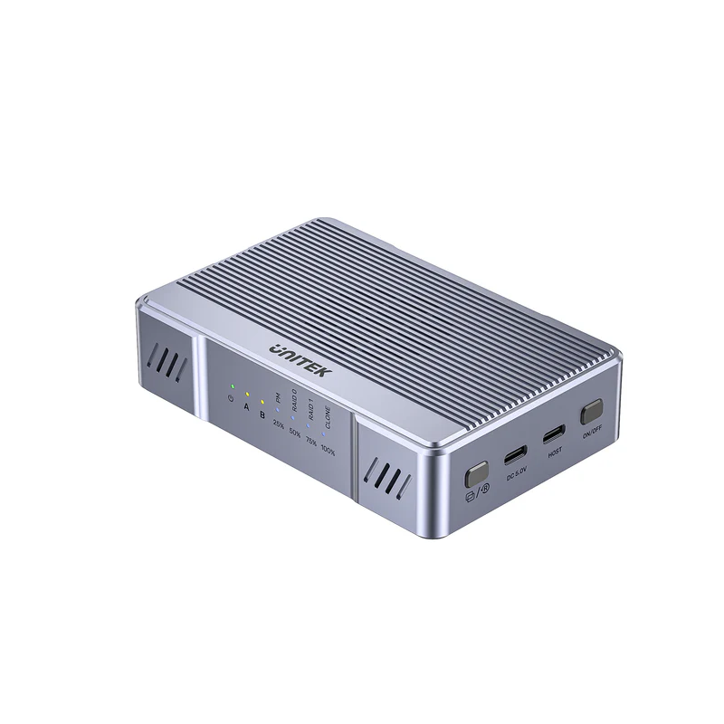 Buy Unitek USB-C 2-Bay External M2 SSD Enclosure with RAID - S1247A - 20Gbps in Cyprus, Nicosia, Limassol, Larnaka, Pafos