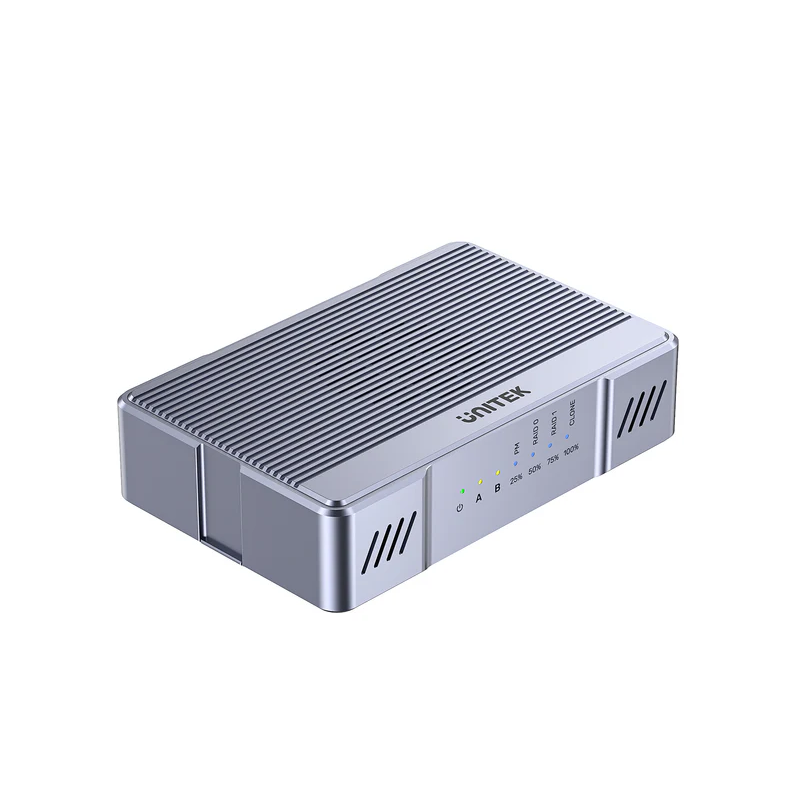 Buy Unitek USB-C 2-Bay External M2 SSD Enclosure with RAID - S1247A - 20Gbps in Cyprus, Nicosia, Limassol, Larnaka, Pafos