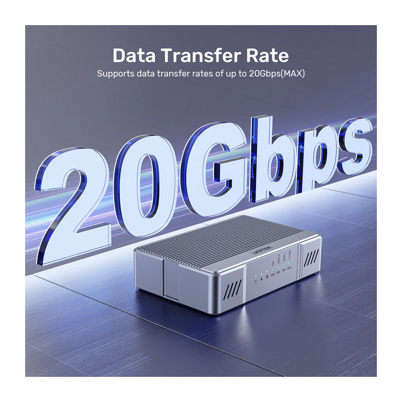 Buy Unitek USB-C 2-Bay External M2 SSD Enclosure with RAID - S1247A - 20Gbps in Cyprus, Nicosia, Limassol, Larnaka, Pafos