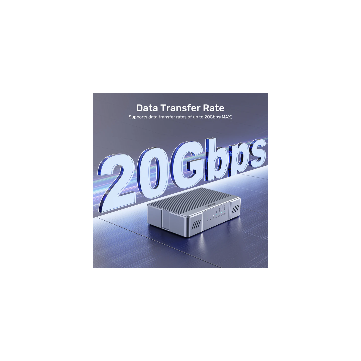 Unitek USB-C 2-Bay External M2 SSD Enclosure with RAID - S1247A - 20Gbps — Buy in Cyprus with Fast Delivery