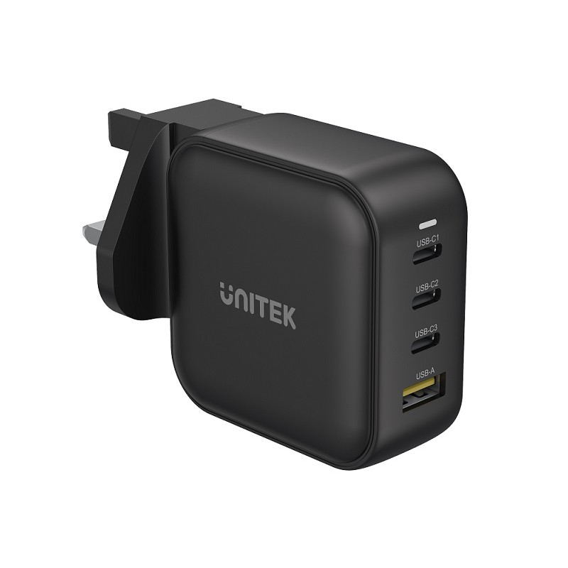 Buy Unitek 100W 4in1 GaN Multiplug Charger Black - P1112ABK - 100W 4in1 GaN Mult... in Cyprus, Nicosia, Limassol, Larnaka, Pafos