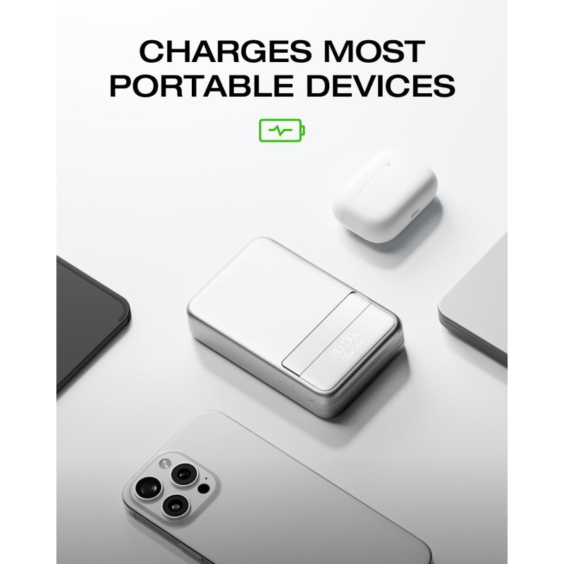 Buy EcoFlow Charge Powerbank - Magnetic RAPID 10000mAh Silver in Cyprus, Nicosia, Limassol, Larnaka, Pafos