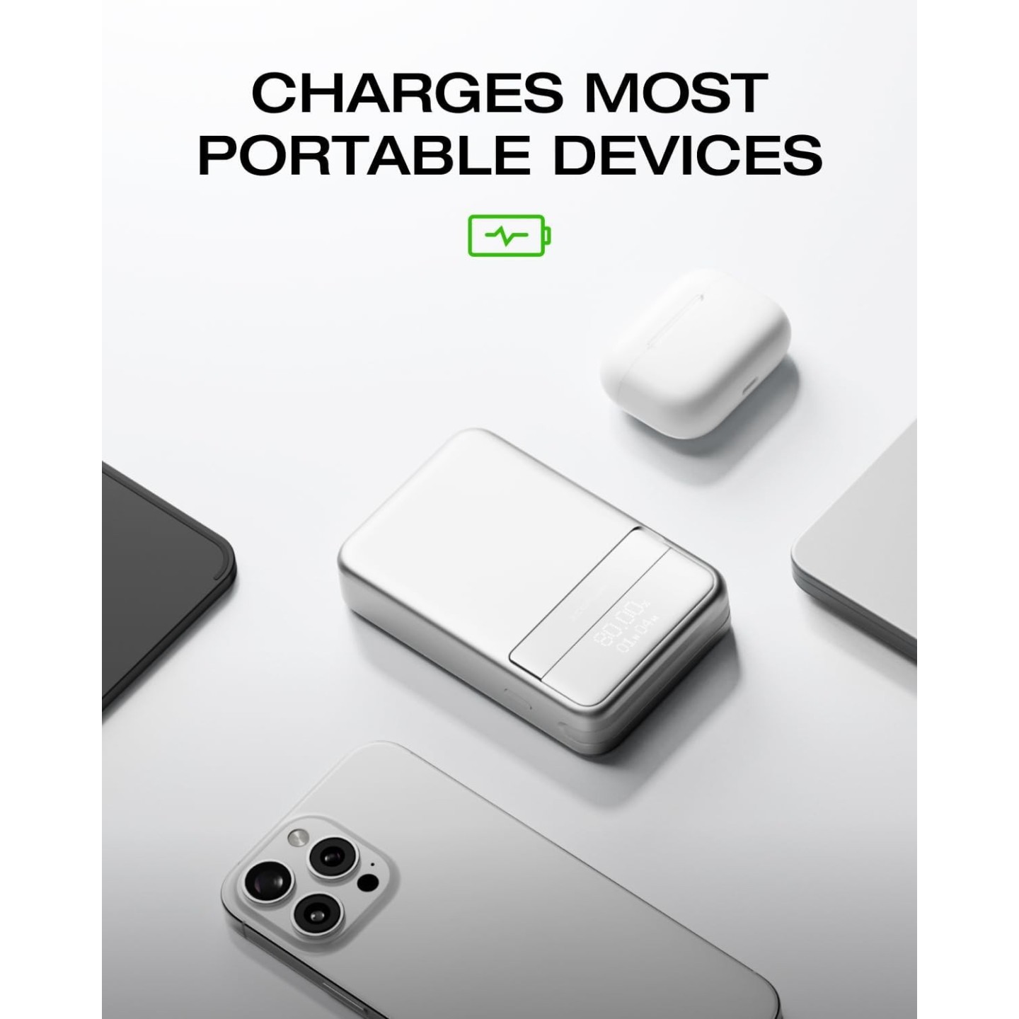 EcoFlow Charge Powerbank - Magnetic RAPID 10000mAh Silver — Buy in Cyprus with Fast Delivery