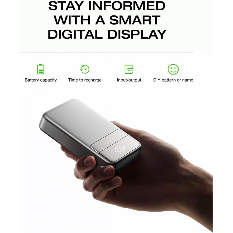 Buy EcoFlow Charge Powerbank - Magnetic RAPID 10000mAh Silver in Cyprus, Nicosia, Limassol, Larnaka, Pafos