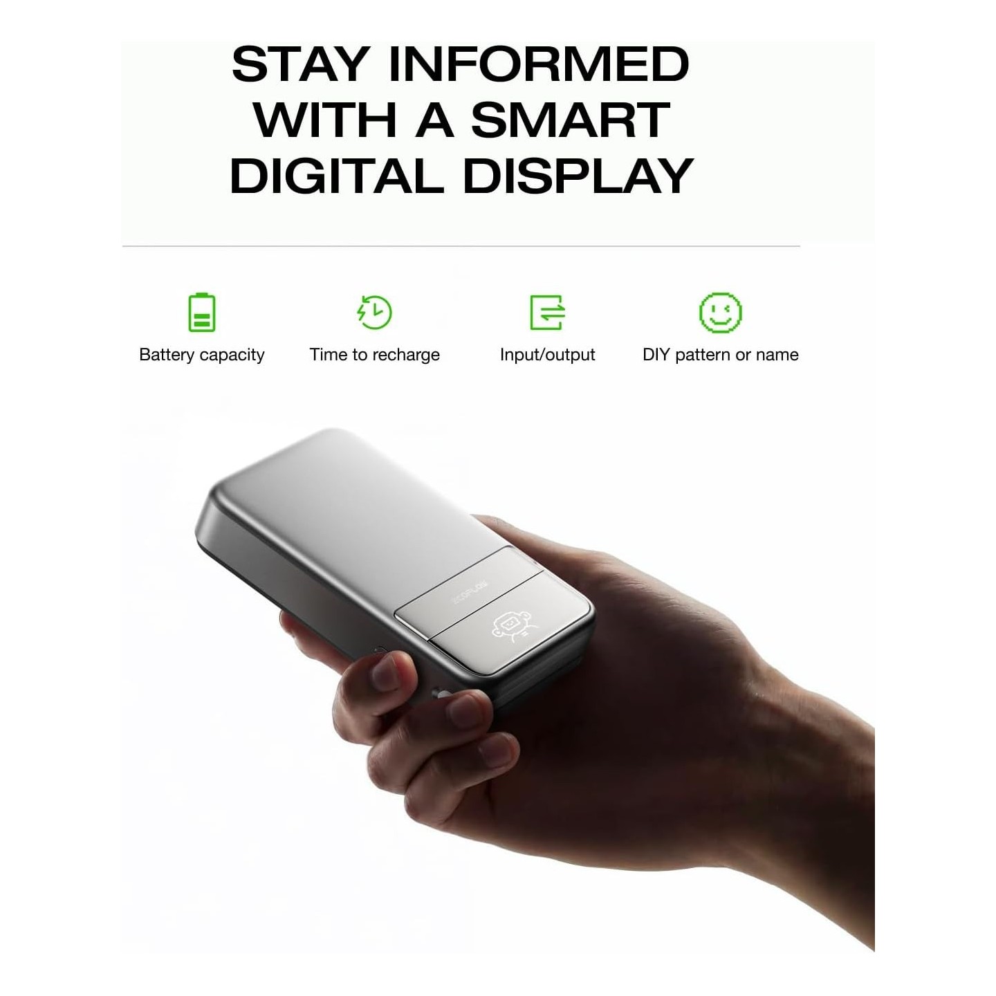 EcoFlow Charge Powerbank - Magnetic RAPID 10000mAh Silver — Buy in Cyprus with Fast Delivery